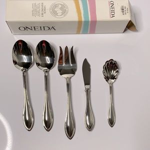 Oneida 5-piece serving set American Harmony 18/10 stainless steel